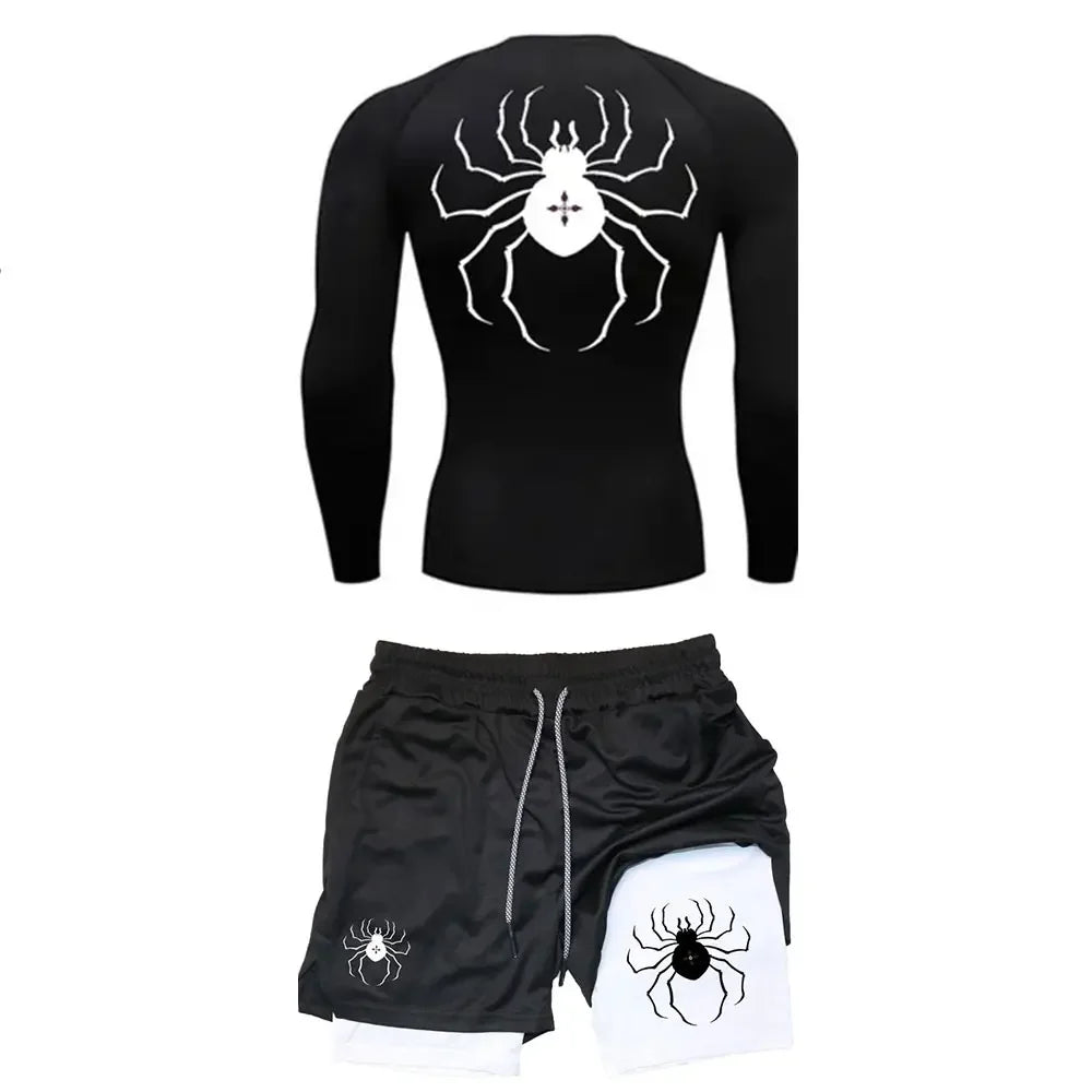 Hunter x Spider Shorts and Compression Shirt Set