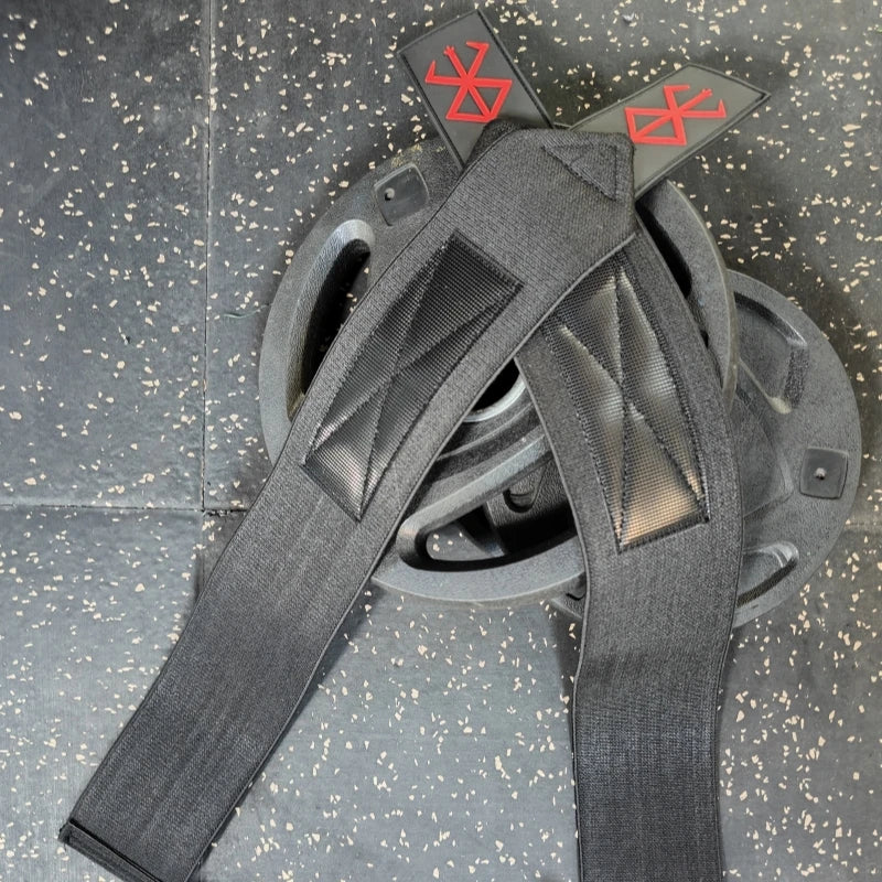 2Pc Berserk Weightlifting Wrist Wraps - Professional Wrist Support Wraps for Weightlifting