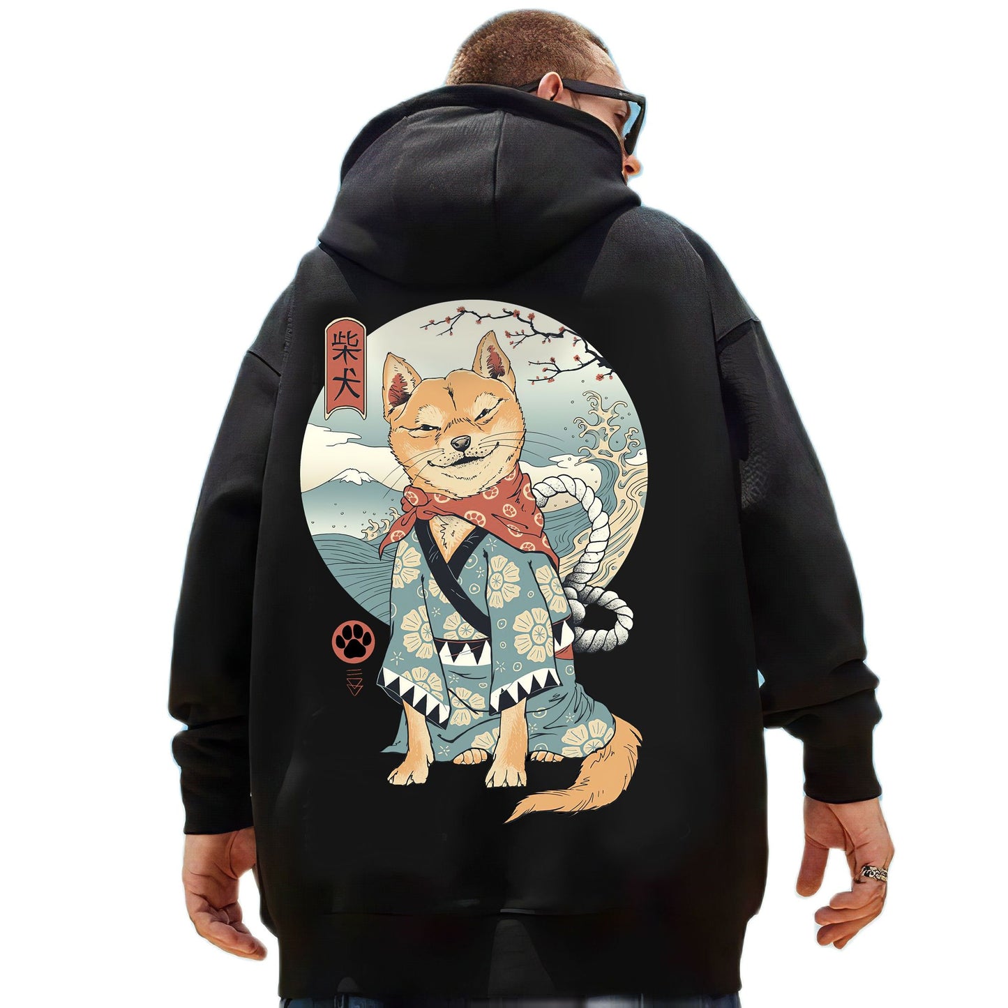 Samurai Cat and Other Animals Hooded Sweatshirts Japanese Irezumi Style Hoodies
