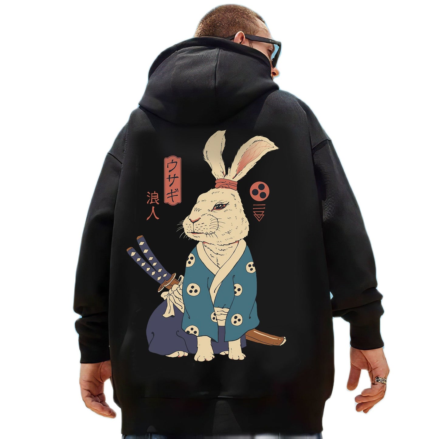 Samurai Cat and Other Animals Hooded Sweatshirts Japanese Irezumi Style Hoodies