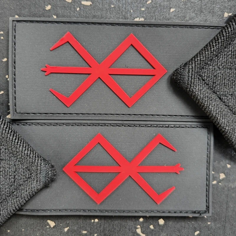 2Pc Berserk Weightlifting Wrist Wraps - Professional Wrist Support Wraps for Weightlifting