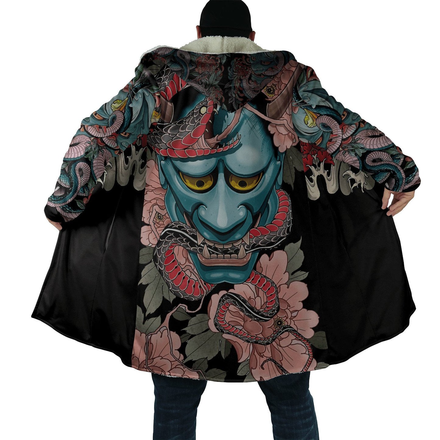 Irezumi Hooded Samurai Oni Cloak - Multiple Designs
