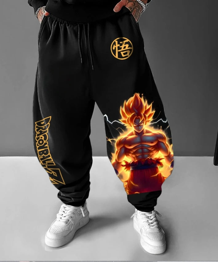 Dragon Power Baggy Gym Pants - Streetwear Sweatpants