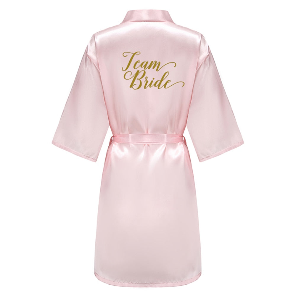 Silk Bridal Party Getting Ready Robes - Bride, Maid of Honor, Bridesmaid Robes