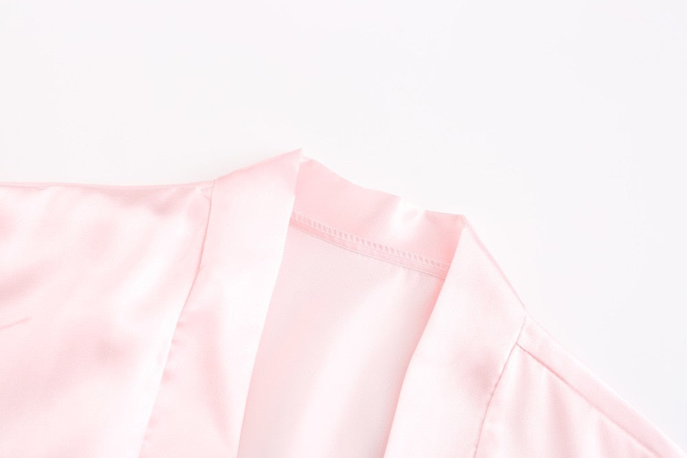 Silk Bridal Party Getting Ready Robes - Bride, Maid of Honor, Bridesmaid Robes