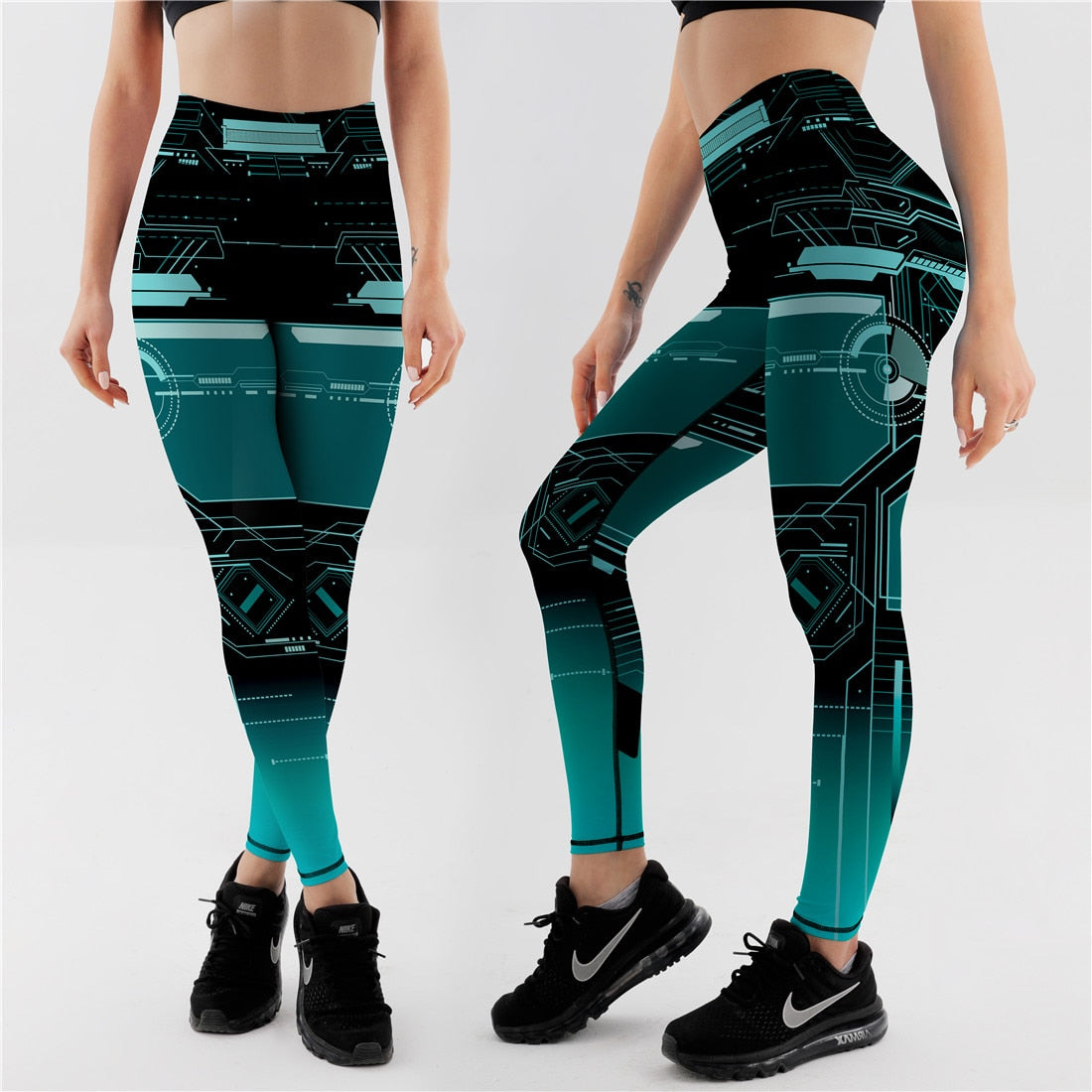 Women's High Waisted Leggings 12% Spandex High Waist Elastic Push Up Pants