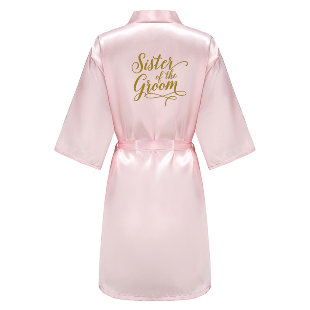 Silk Bridal Party Getting Ready Robes - Bride, Maid of Honor, Bridesmaid Robes