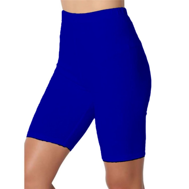 2022 Women Elastic Shorts Casual High Waist Tight Fitness Slim Skinny Bottoms Summer Solid Sexy White Black Shorts