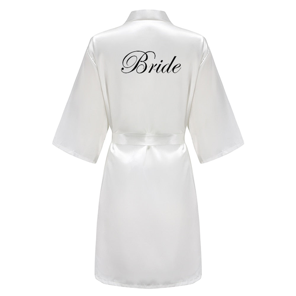 Silk Bridal Party Getting Ready Robes - Bride, Maid of Honor, Bridesmaid Robes
