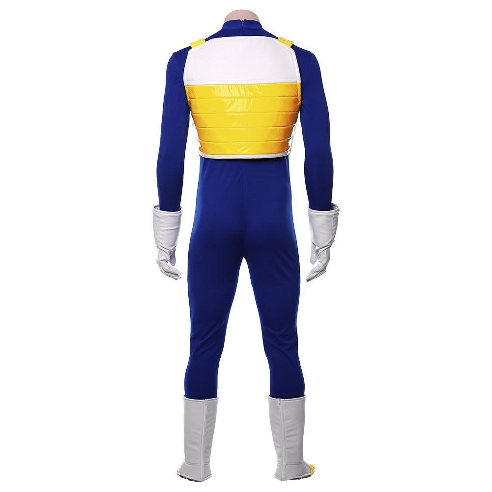 Dragon Warrior Cosplay Costume Jumpsuit Shoe Covers Gloves Vest Halloween Power Up