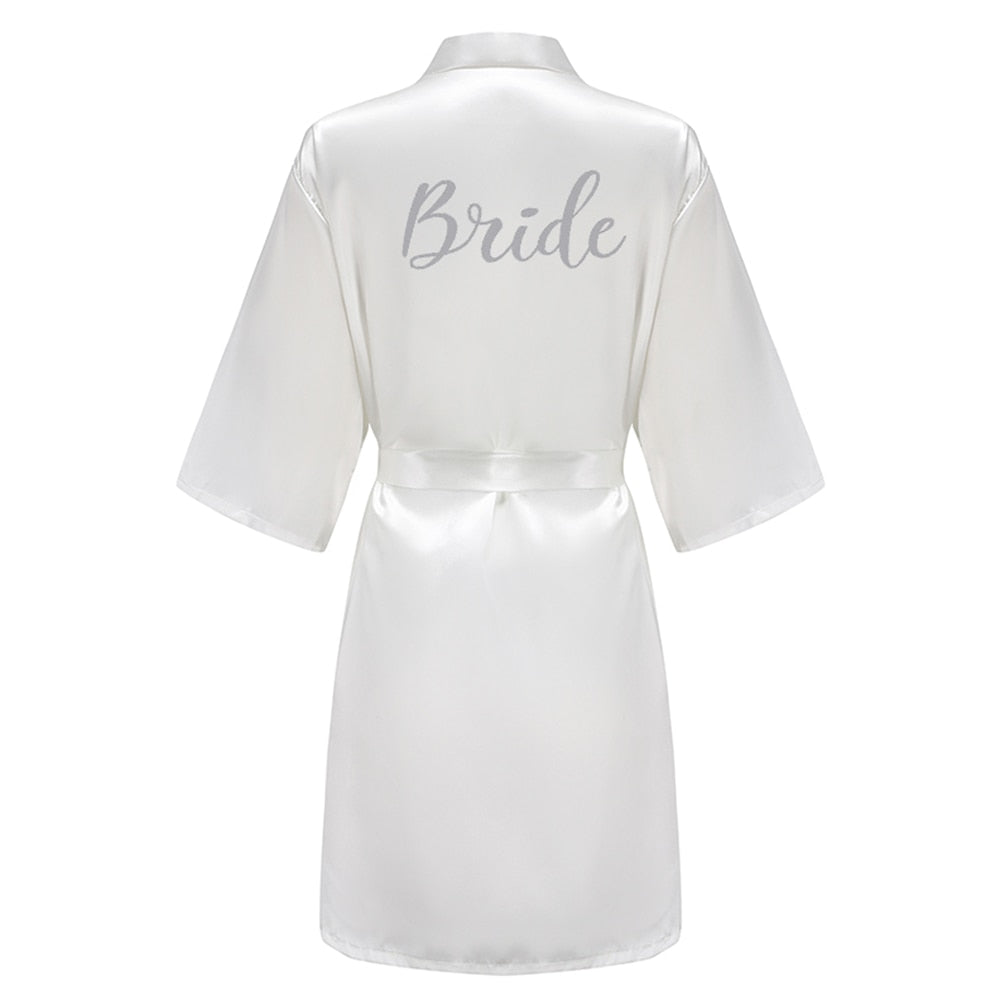 Silk Bridal Party Getting Ready Robes - Bride, Maid of Honor, Bridesmaid Robes