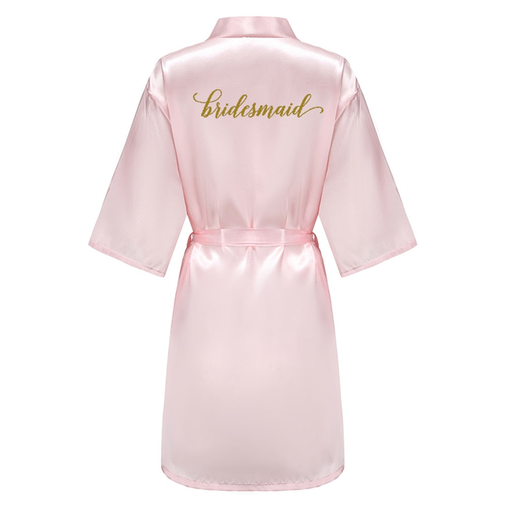 Silk Bridal Party Getting Ready Robes - Bride, Maid of Honor, Bridesmaid Robes