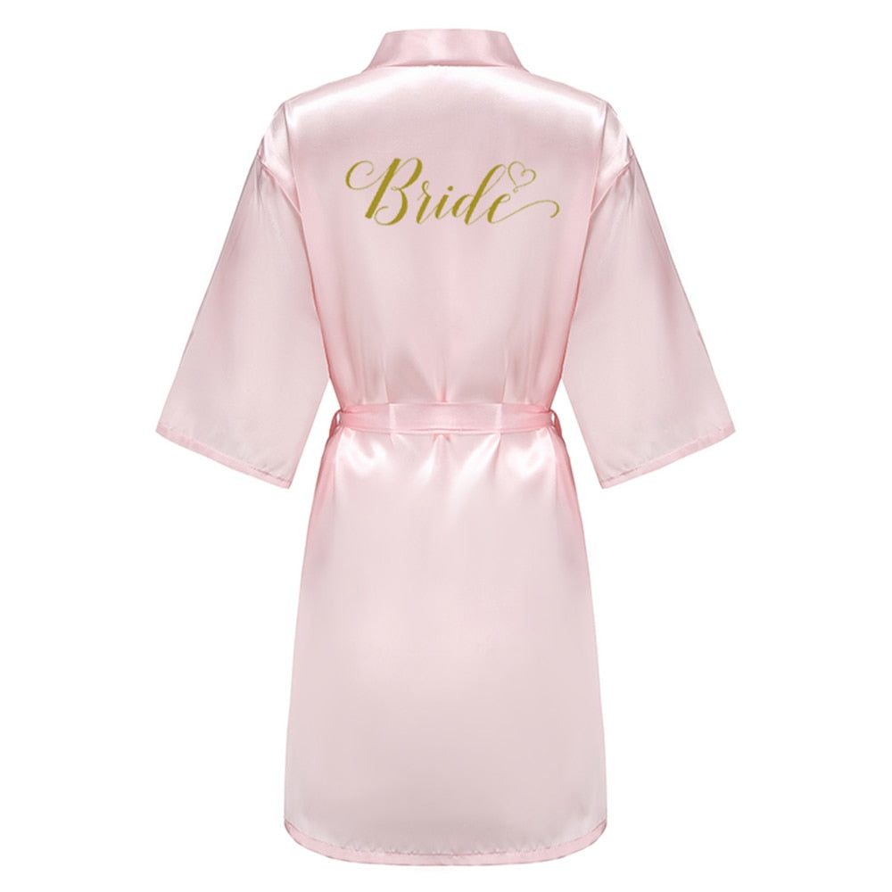 Silk Bridal Party Getting Ready Robes - Bride, Maid of Honor, Bridesmaid Robes