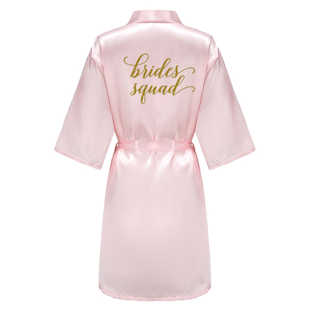 Silk Bridal Party Getting Ready Robes - Bride, Maid of Honor, Bridesmaid Robes