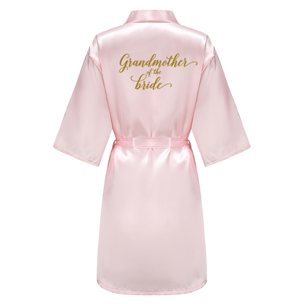 Silk Bridal Party Getting Ready Robes - Bride, Maid of Honor, Bridesmaid Robes