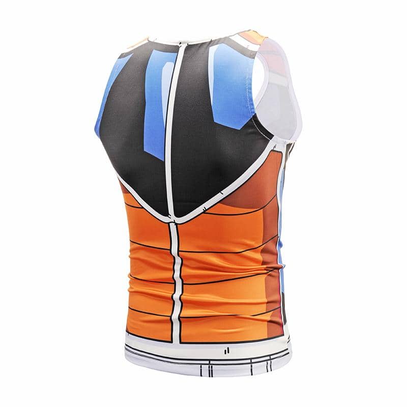 Dragon Workout Tank Orange Blue Armor - FitKing
