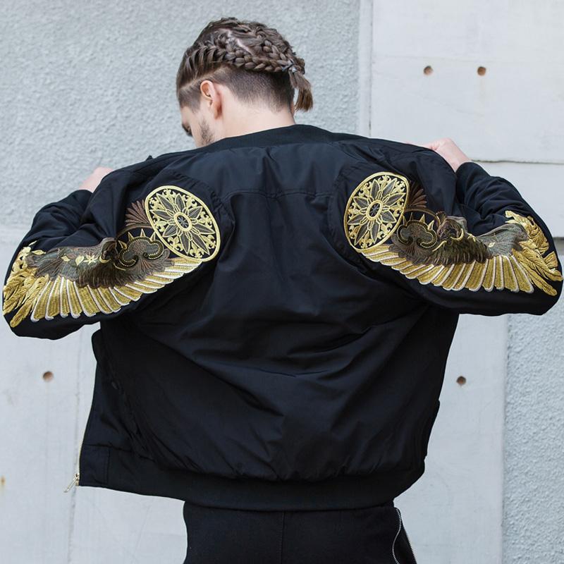 Golden Angel Wings Bomber Jacket