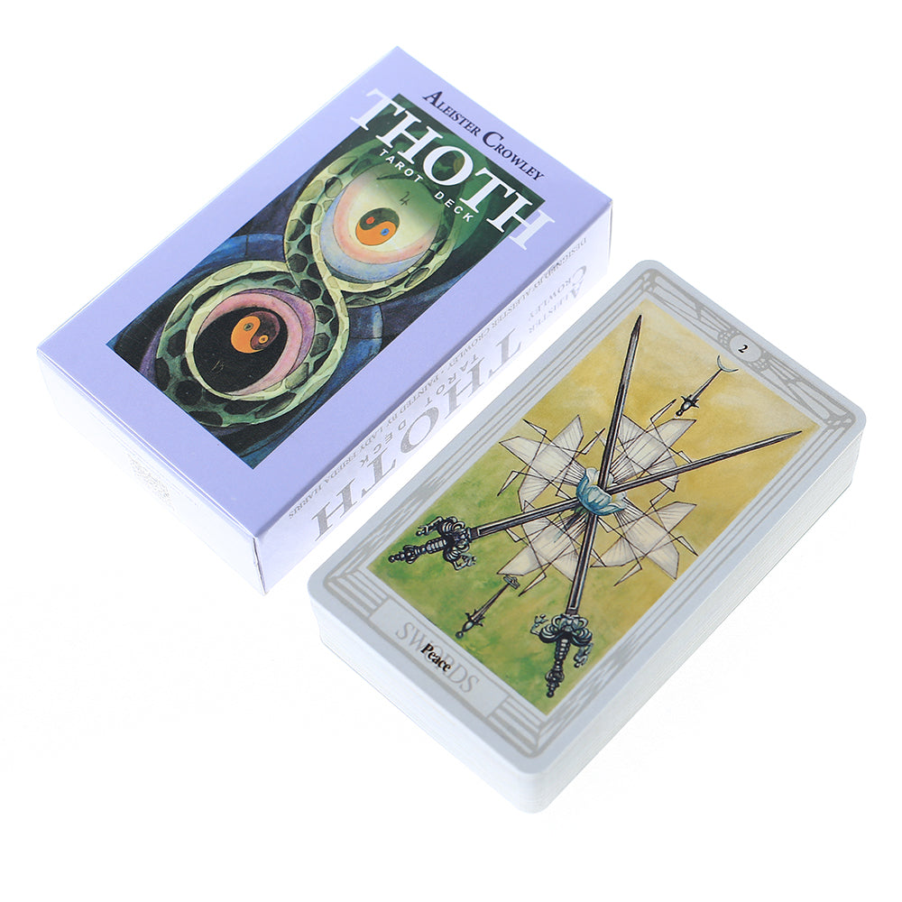 78Pcs Aleister Crowley Thoth Tarot Deck Cards for Divination