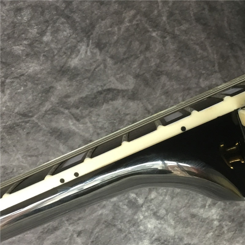 Les Paul Style Black Gold Electric Guitar