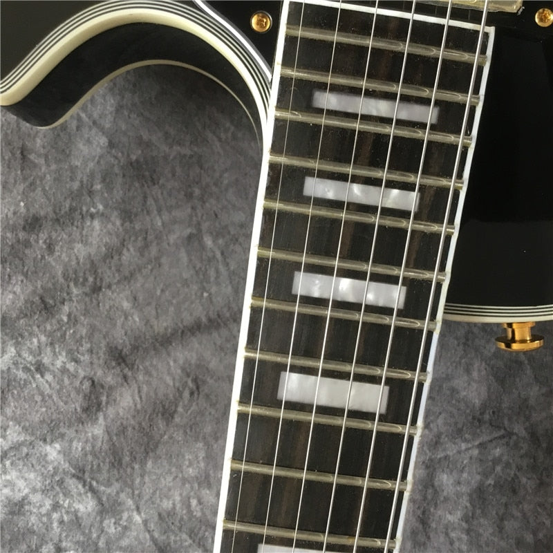 Les Paul Style Black Gold Electric Guitar