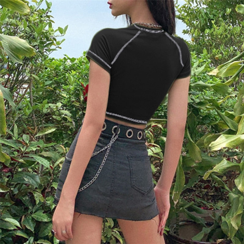 Vintage Chinese T-shirt Punk Takeout Style