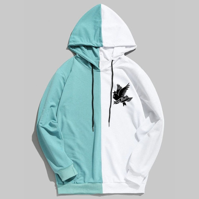 Lil Peep Hoodies Love Crybaby Split Color
