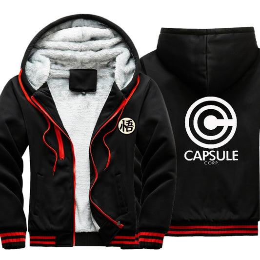 Dragon Warrior Capsule Corp Thick Winter Jacket