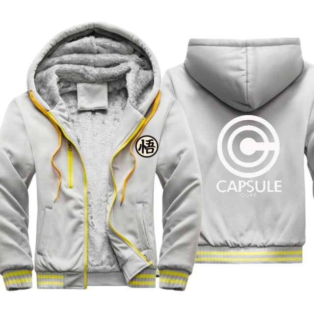 Dragon Warrior Capsule Corp Thick Winter Jacket