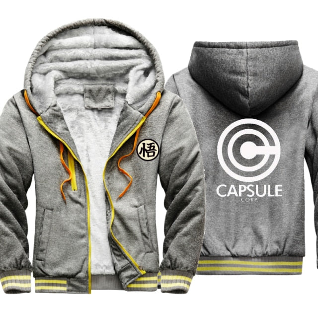 Dragon Warrior Capsule Corp Thick Winter Jacket