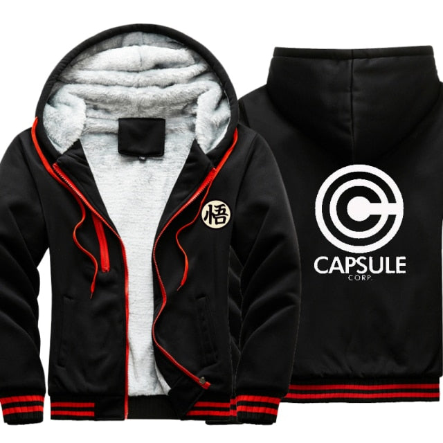 Dragon Warrior Capsule Corp Thick Winter Jacket