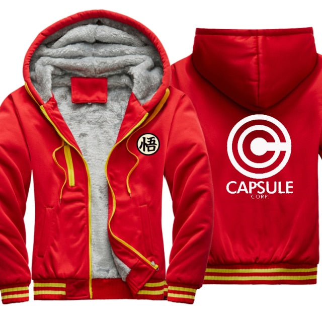 Dragon Warrior Capsule Corp Thick Winter Jacket