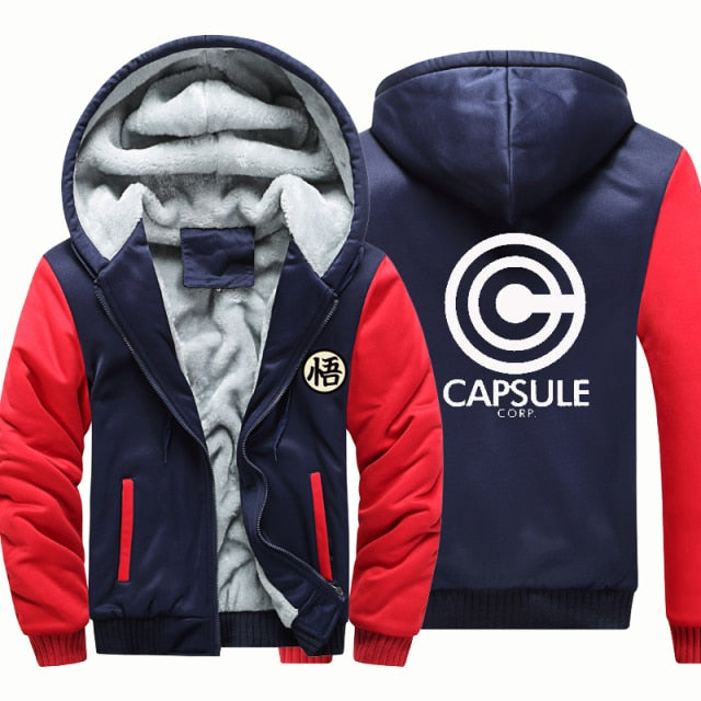Dragon Warrior Capsule Corp Thick Winter Jacket