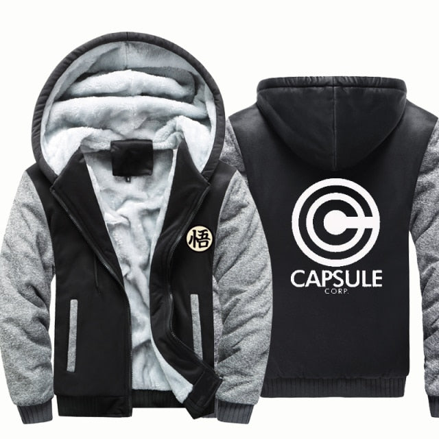 Dragon Warrior Capsule Corp Thick Winter Jacket