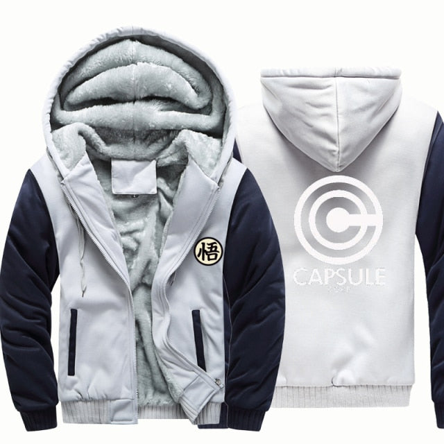Dragon Warrior Capsule Corp Thick Winter Jacket