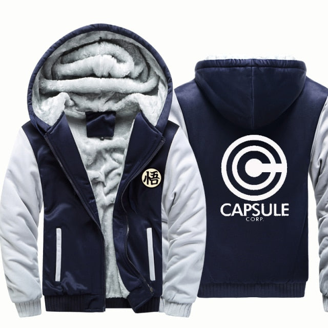 Dragon Warrior Capsule Corp Thick Winter Jacket
