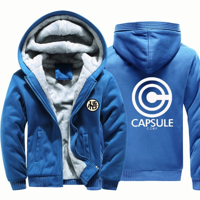 Dragon Warrior Capsule Corp Thick Winter Jacket