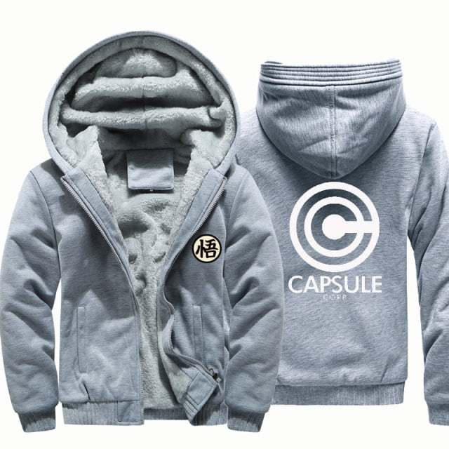 Dragon Warrior Capsule Corp Thick Winter Jacket