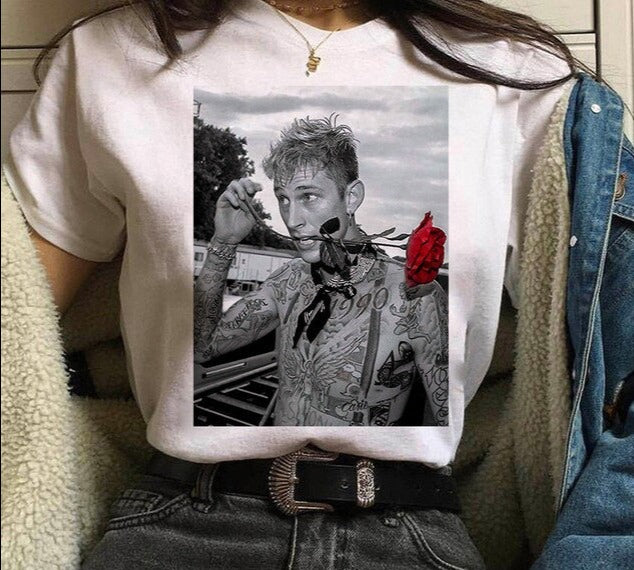 Machine Gun Kelly MGK Streetwear Harajuku Oversized Cotton T-shirt