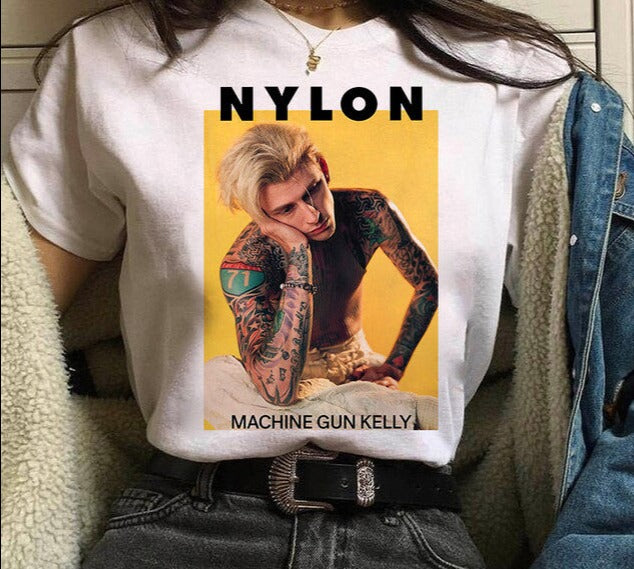 Machine Gun Kelly MGK Streetwear Harajuku Oversized Cotton T-shirt