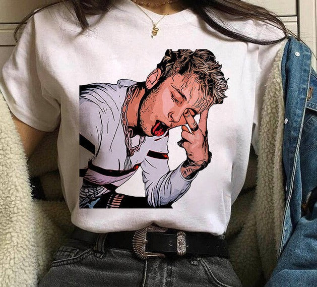 Machine Gun Kelly MGK Streetwear Harajuku Oversized Cotton T-shirt