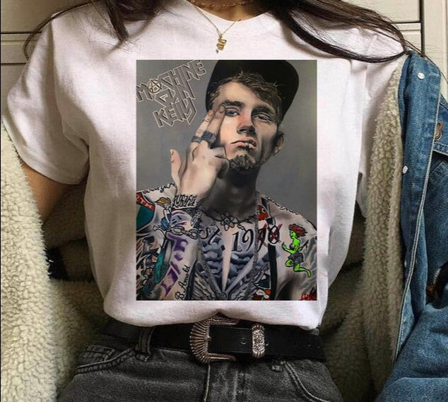 Machine Gun Kelly MGK Streetwear Harajuku Oversized Cotton T-shirt