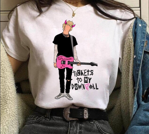 Machine Gun Kelly MGK Streetwear Harajuku Oversized Cotton T-shirt