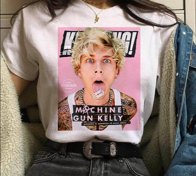 Machine Gun Kelly MGK Streetwear Harajuku Oversized Cotton T-shirt