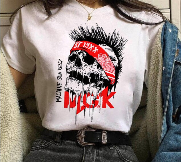 Machine Gun Kelly MGK Streetwear Harajuku Oversized Cotton T-shirt