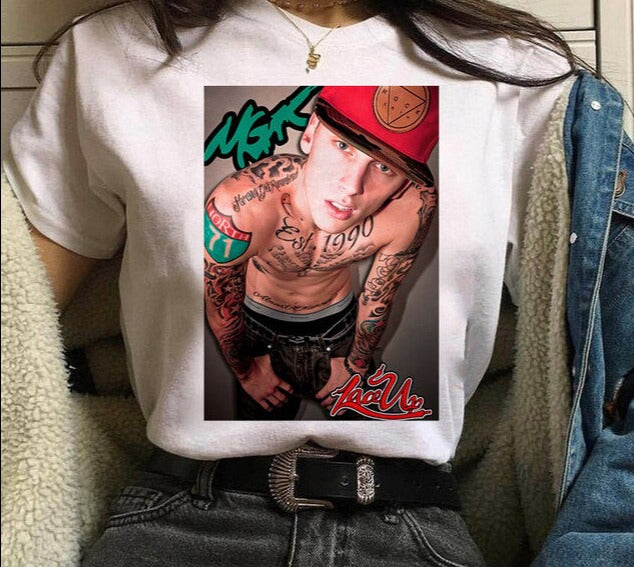 Machine Gun Kelly MGK Streetwear Harajuku Oversized Cotton T-shirt