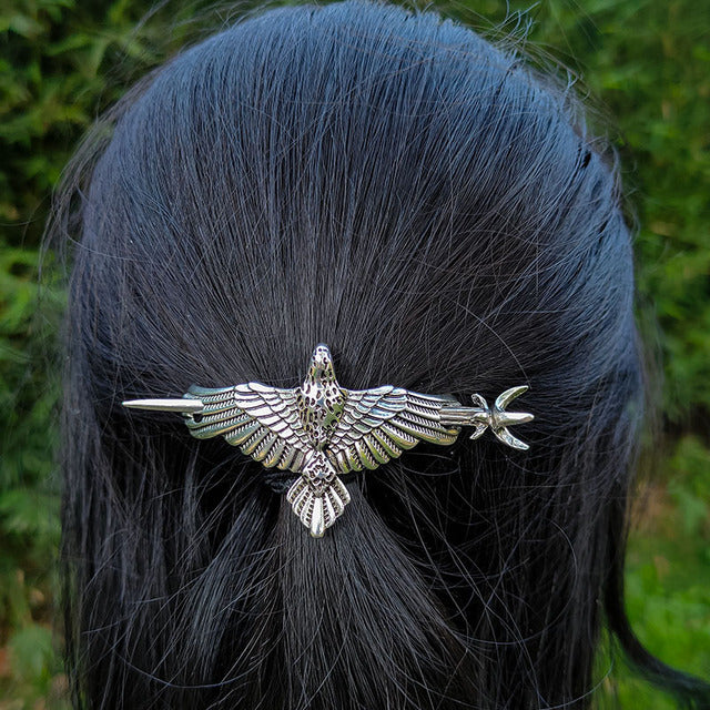 Vintage Renaissance Crescent Moon Could Hair Barrette Witchy Moon Hair Stick Wiccan Hairpin Pagan Gothic Hair Wiccan Jewelry