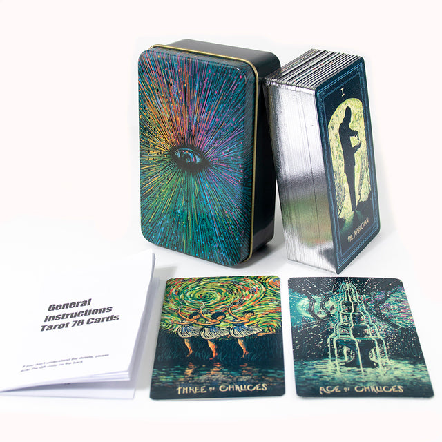 The Sasuraibito Tarot 78 Card Deck and 63-page guidebook Original Divination Gilt Edge with Box