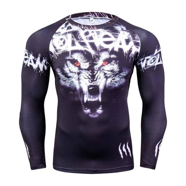 Wolf Cooldry Compression Long Sleeve Shirt - FitKing