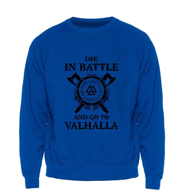Odin Vikings Sweatshirt - Die In Battle And Go To Valhalla Multiple Colors - Superhero Gym Gear