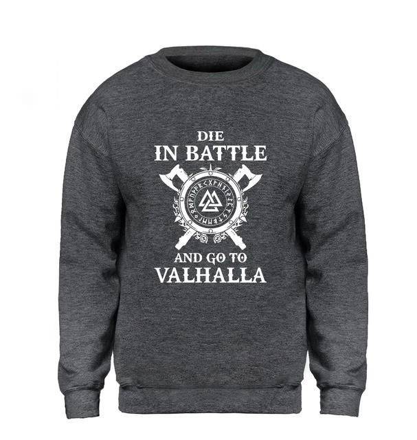 Odin Vikings Sweatshirt - Die In Battle And Go To Valhalla Multiple Colors - Superhero Gym Gear
